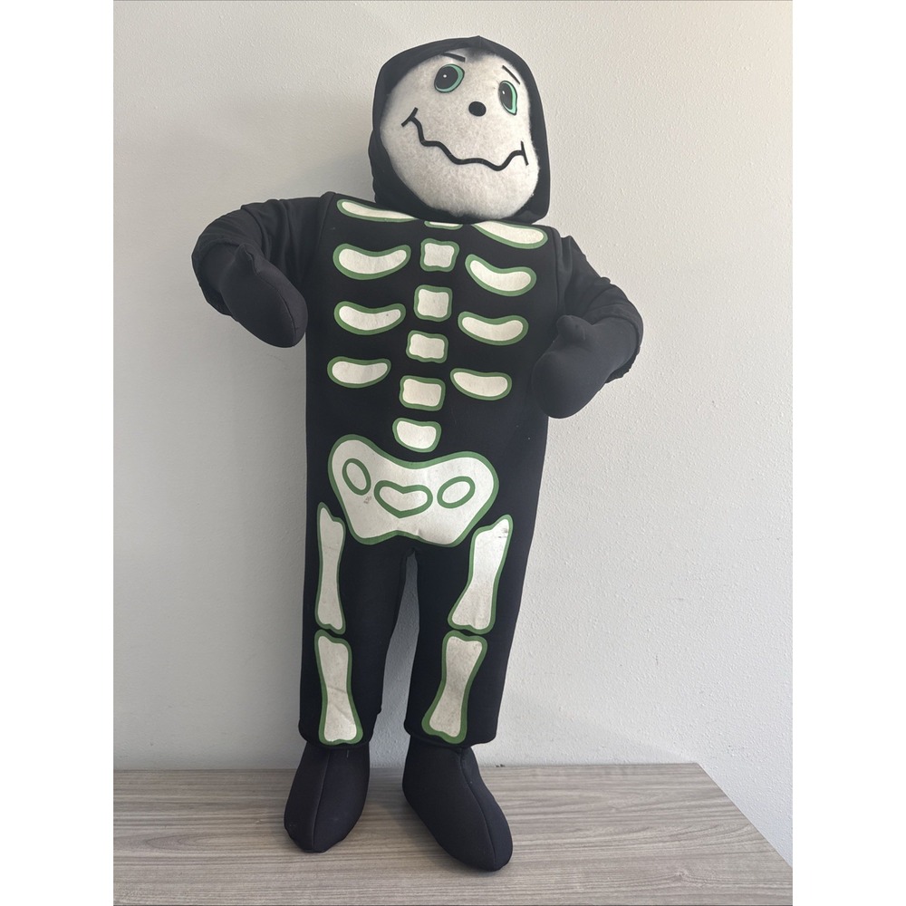 Vintage Kmart 36" Standing Skeleton Trick-or-Treat Halloween Porch Kids 1990
